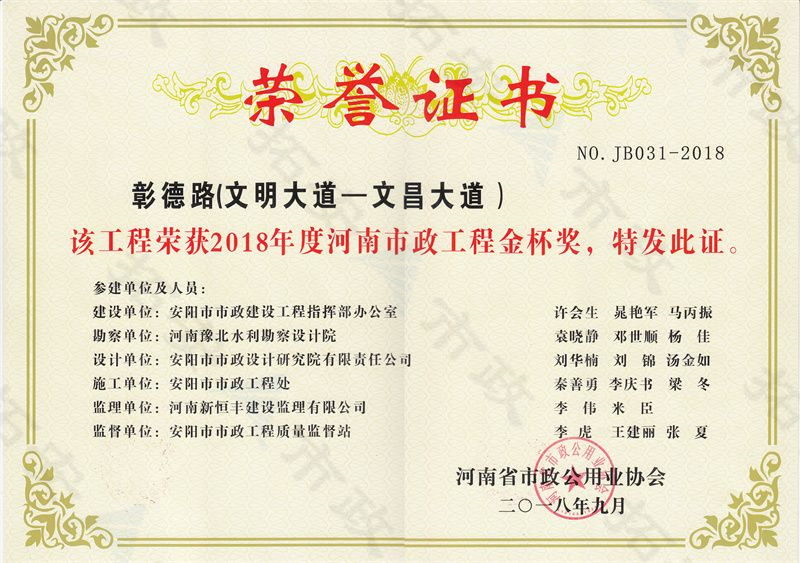 彰德路(文明大道-文昌大道)金杯奖